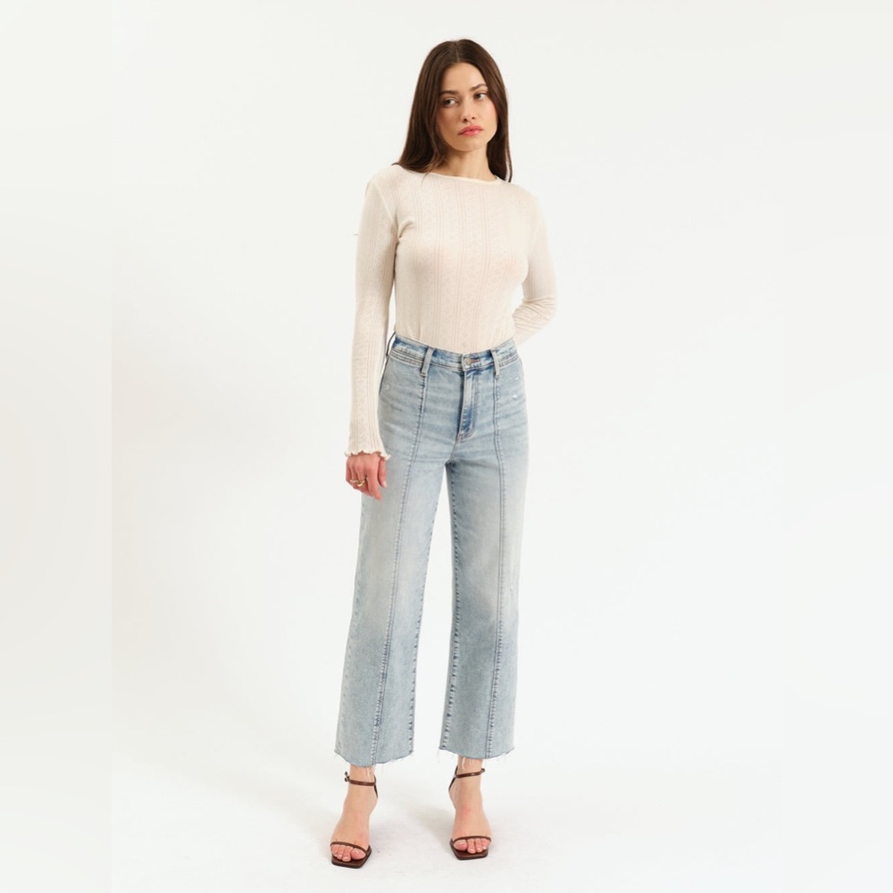 Light Wash Wide Leg Jeans - Women's Flare & Wide Leg